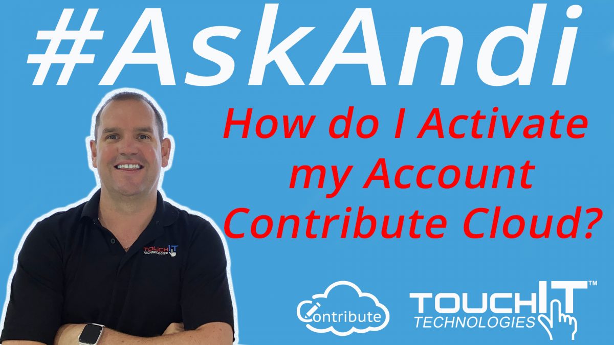 How to Activate your Account in Contribute Cloud? – TouchIT Technologies